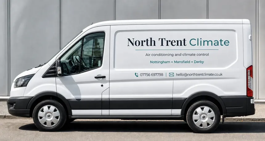 North Trent Climate branded van side view